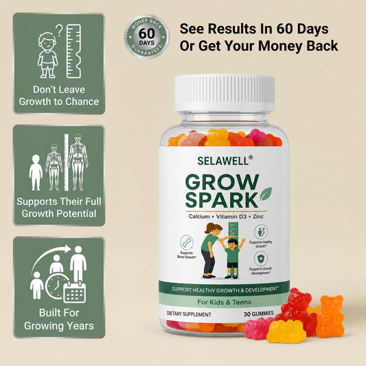 SelaWell Grow Spark Gummies for Kids & Teens