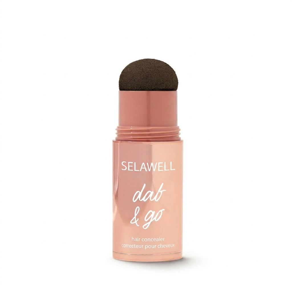 SELAWELL Dab & Go — Hair Concealer that Covers Gray Hair and Roots in 10 Seconds