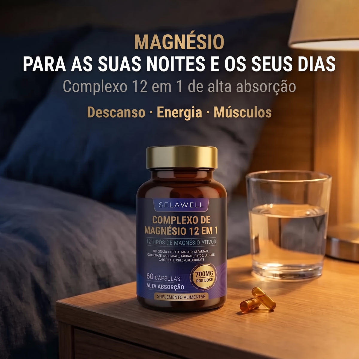 Complejo de Magnesio 12 en 1 - Selawell PORTUGAL