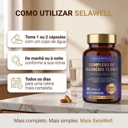 Complejo de Magnesio 12 en 1 - Selawell PORTUGAL