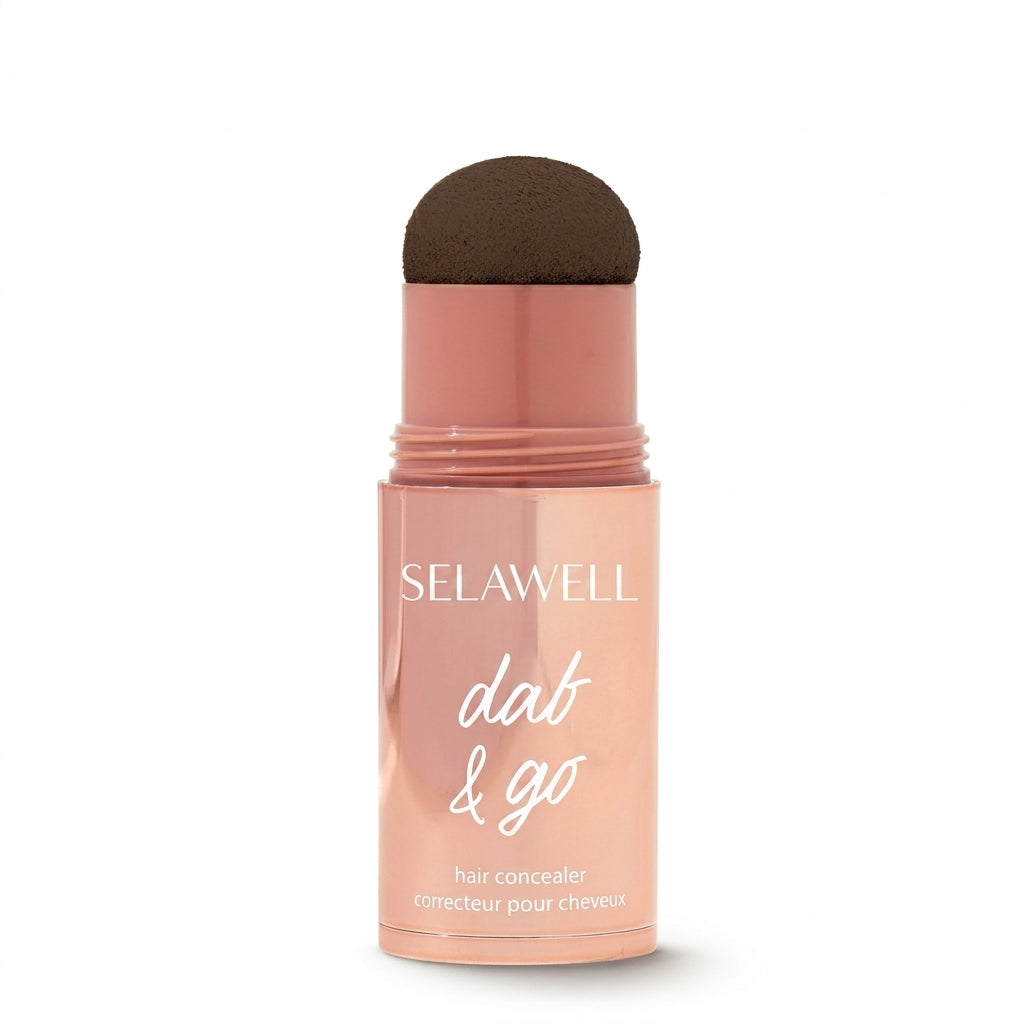 SELAWELL Dab & Go — Hair Concealer that Covers Gray Hair and Roots in 10 Seconds