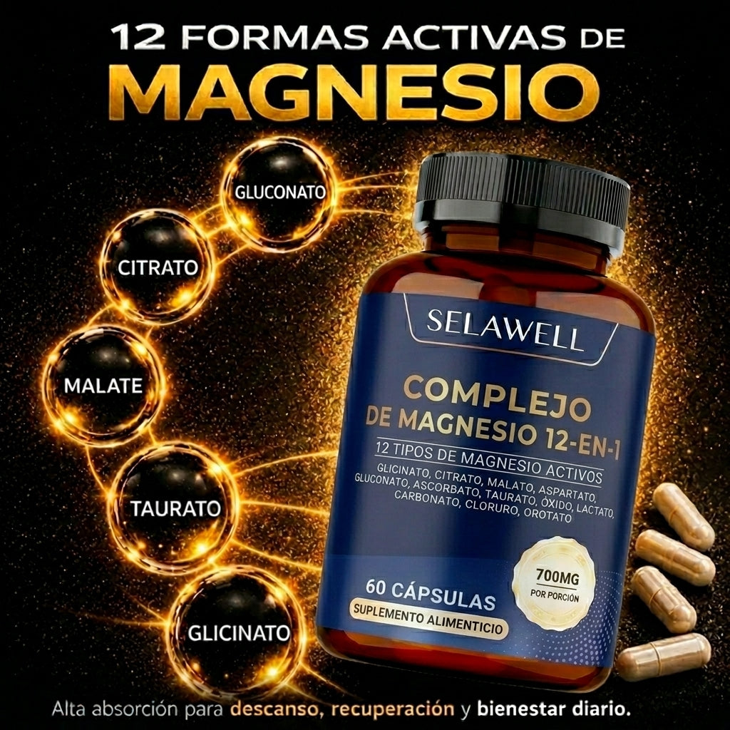SELAWELL - Complejo de Magnesio 12 en 1