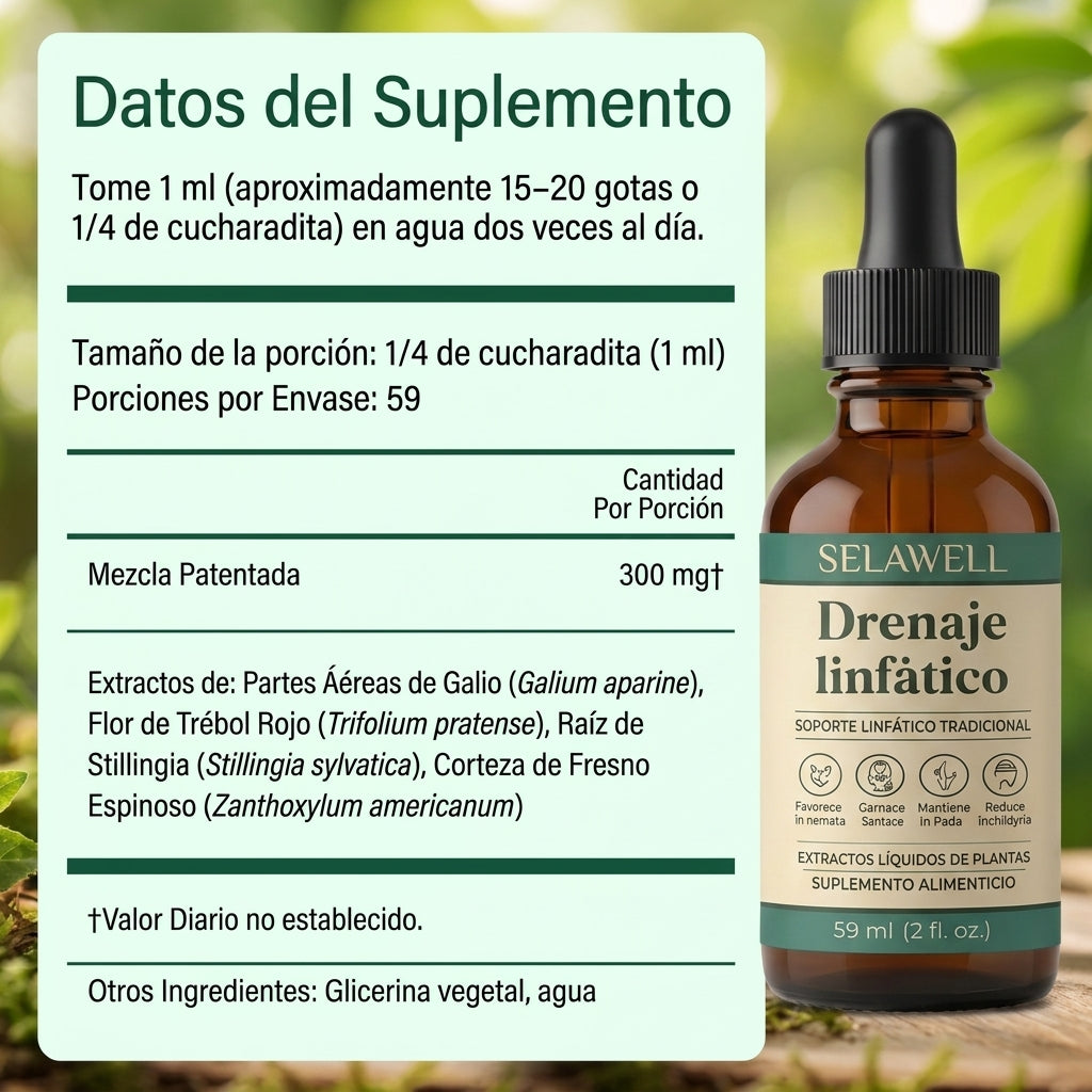 Selawell | Gotas de Bienestar para Drenaje Linfático
