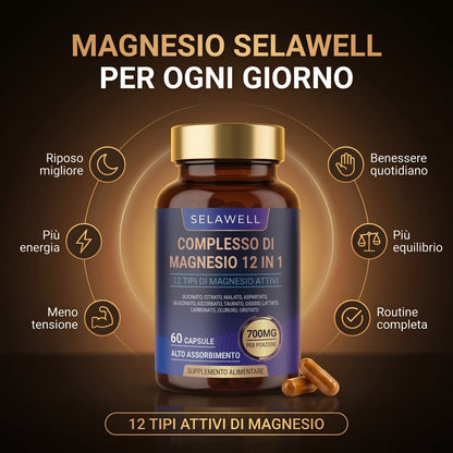 Complejo de Magnesio 12 en 1 - Selawell ITALIA