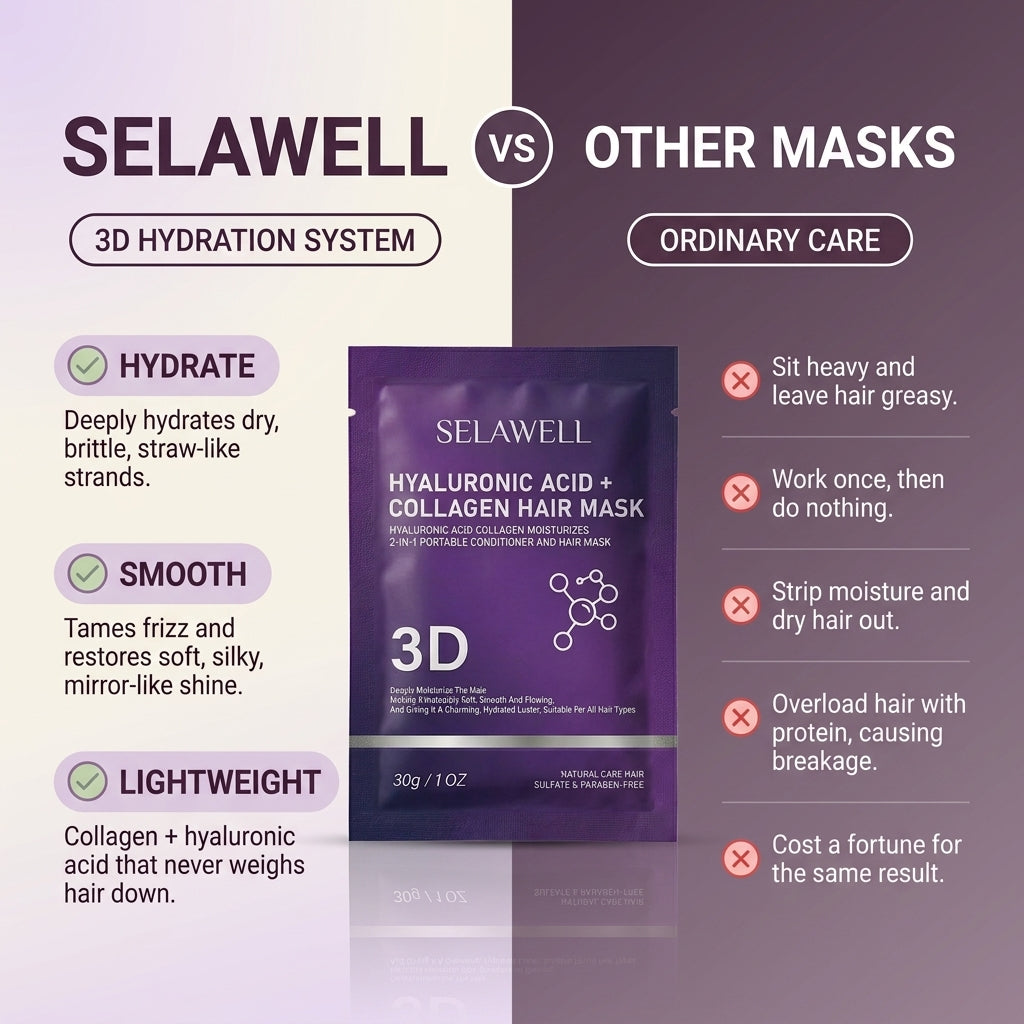 SELAWELL 3D Hair Mask — Collagen & Hyaluronic Acid
