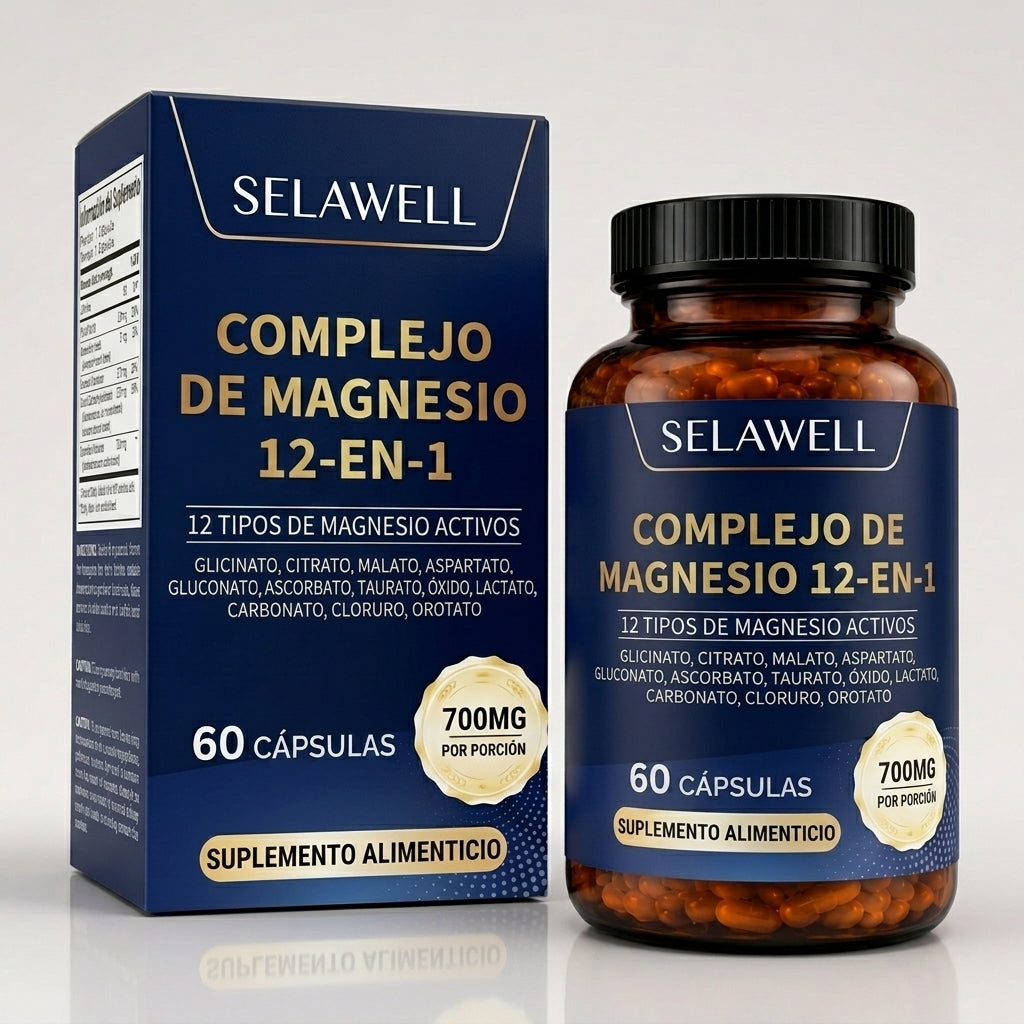 SELAWELL - Complejo de Magnesio 12 en 1