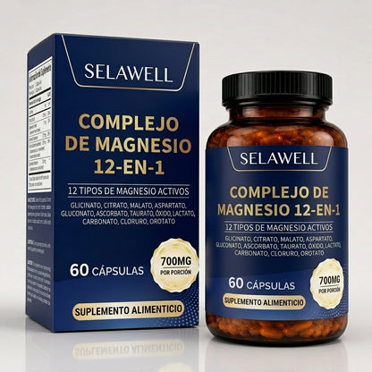 SELAWELL - Complejo de Magnesio 12 en 1