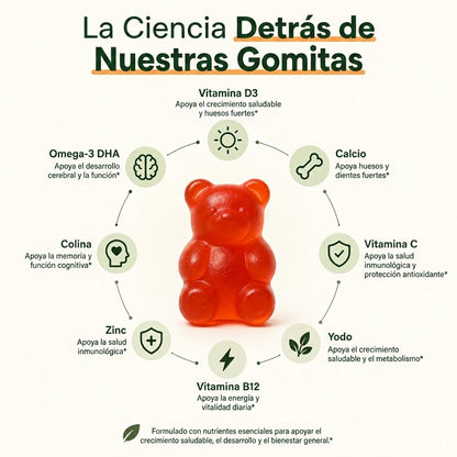 Gomitas SelaWell Grow Spark para niños y adolescentes