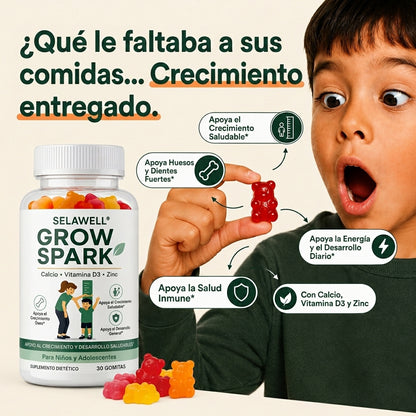 Gomitas SelaWell Grow Spark para niños y adolescentes