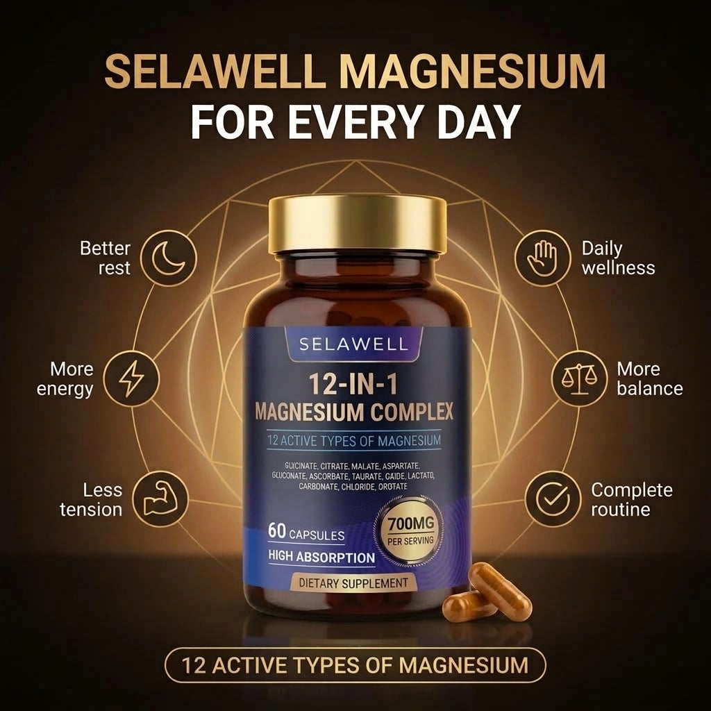 Complejo de Magnesio 12 en 1 - Selawell USA