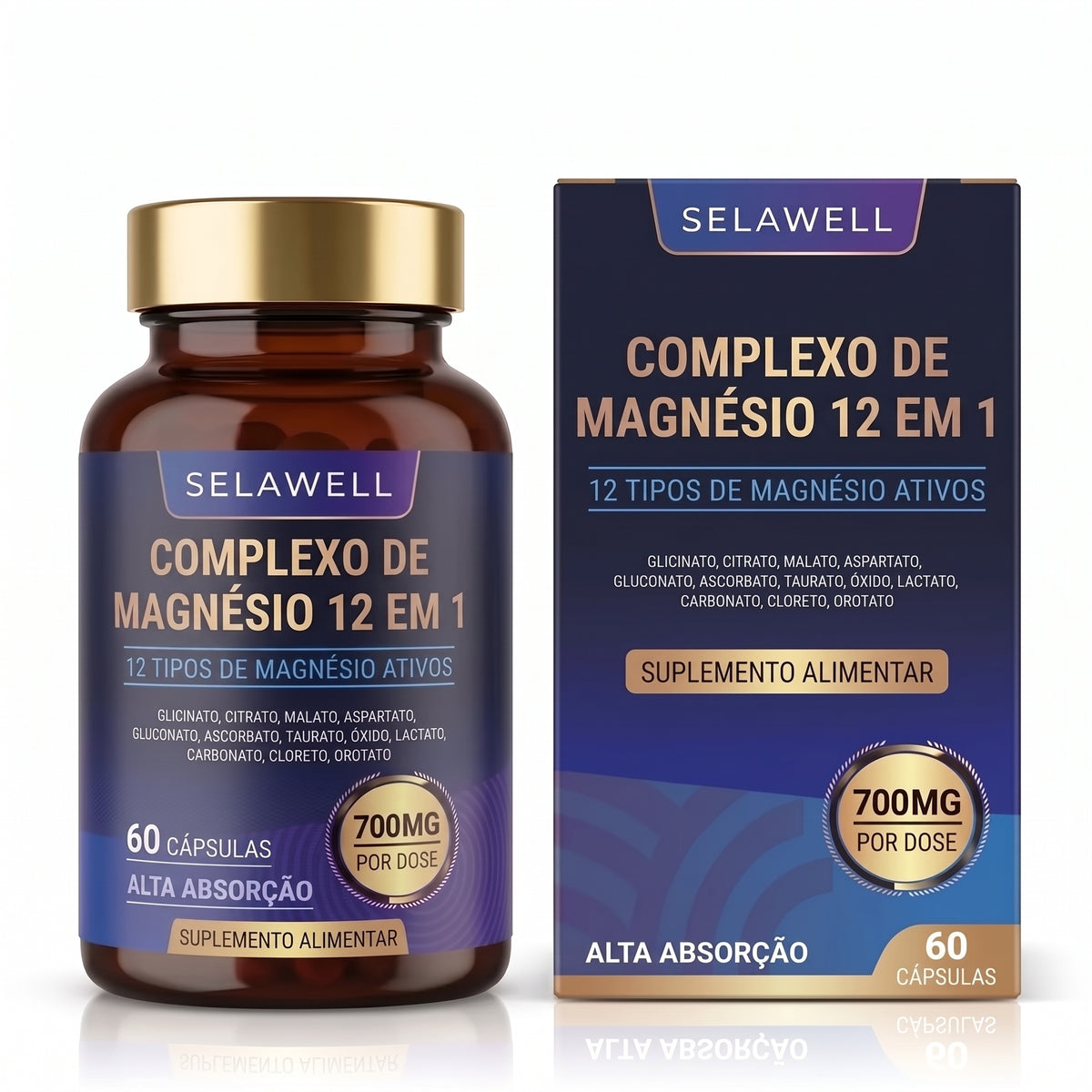 Complejo de Magnesio 12 en 1 - Selawell PORTUGAL