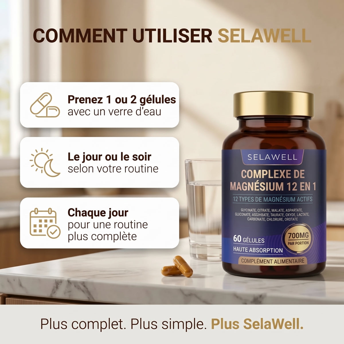 Complejo de Magnesio 12 en 1 - Selawell FRANCIA
