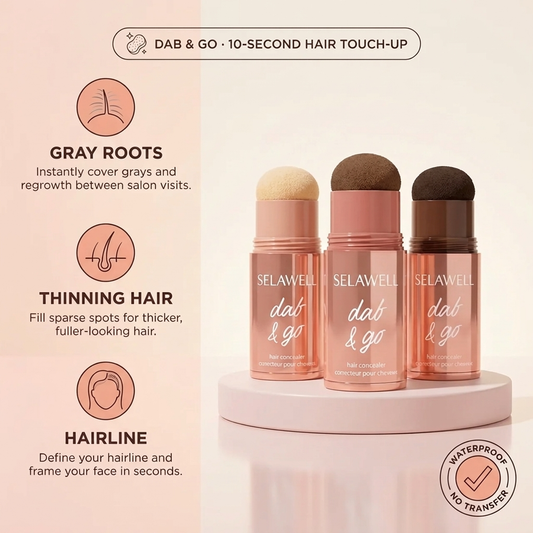 SELAWELL Dab & Go — El corrector de cabello que cubre canas y raíces en 10 segundos